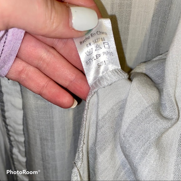 PRIMI Striped Full Button-Down Cardigan, S - Picture 4 of 15